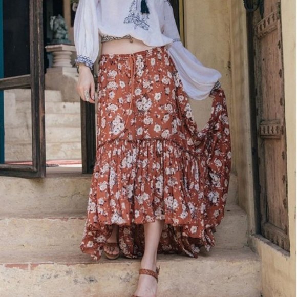 Spell Designs Gypsy MAPLE Dancer Maxi Skirt XS S - Picture 3 of 6